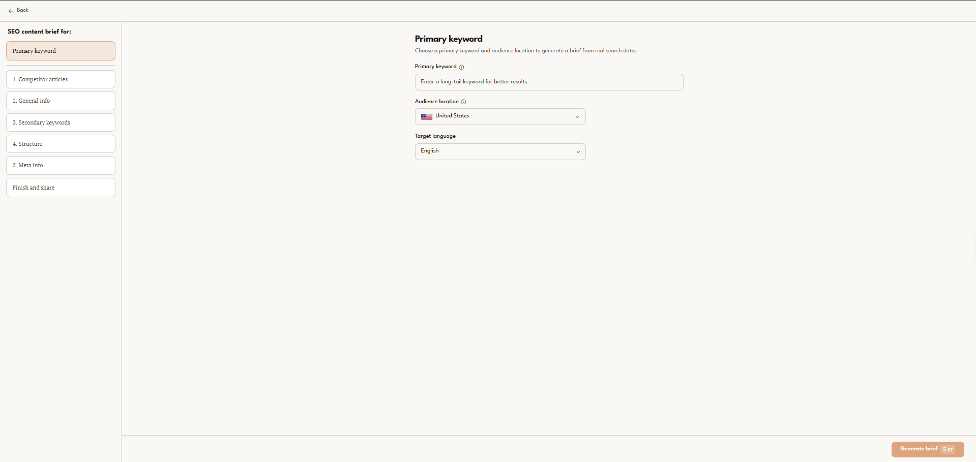 Sellable-content generator-content brief-content planning